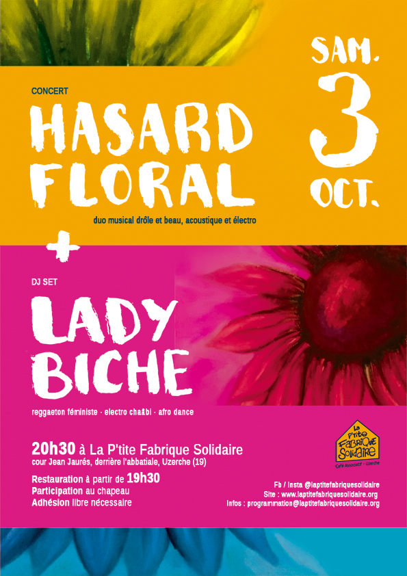 Hasard Floral [concert] + Lady Biche [dj set]